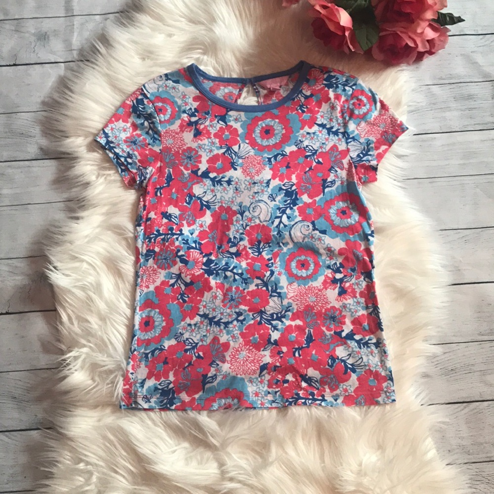 Lilly Pulitzer Seashell Floral Crewneck Tee - Picture 1 of 4